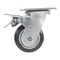 Vestil Rubber Swivel With Total Brake Caster 4 In. Diameter x 2 In. Width 551 lb Black/Gray CST-VE-4X2MRA-SWTB - alternate 6